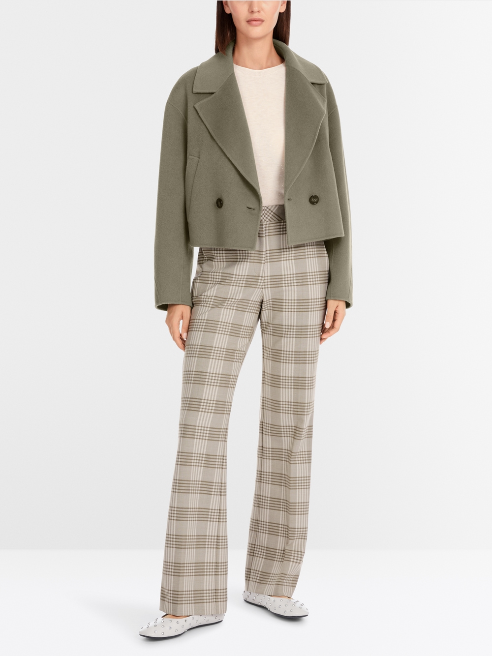 Marc Cain T Essentials Cropped Trouser in  White +E 81.37 W33 100 main image 0