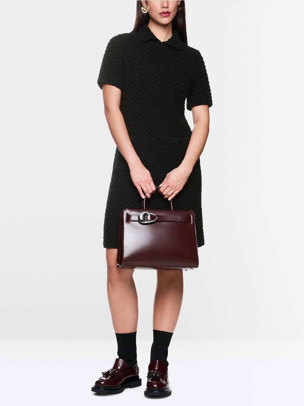 Knitted in Germany elegant dress | marc-cain.com/en