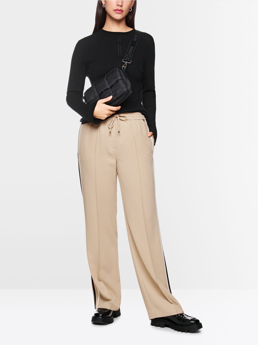Marc Cain T Collections Beige Slim Fit Trousers SC 81.44 W80 COL 617 main image 1