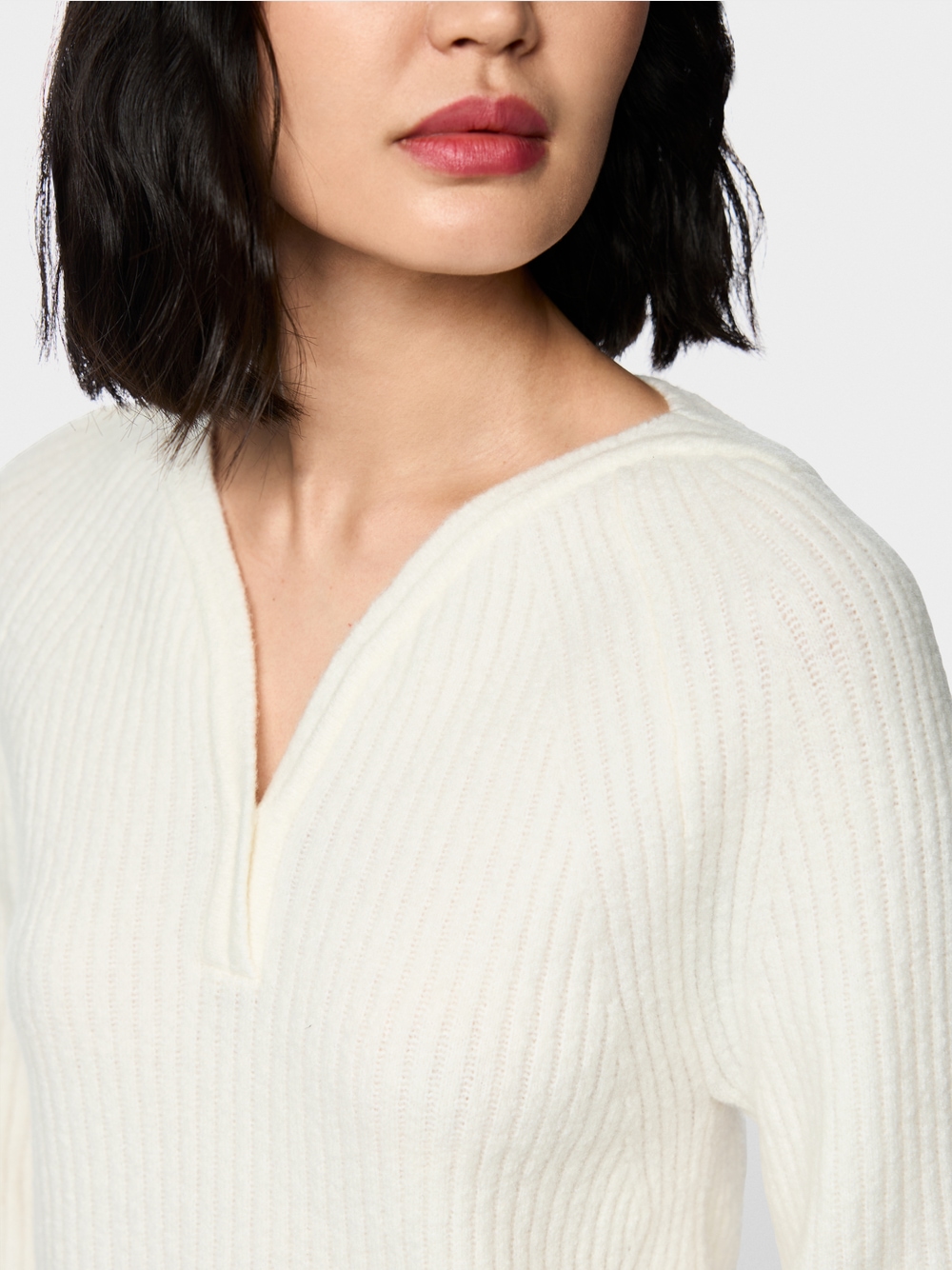 Rippstruktur Pullover Knitted in Germany