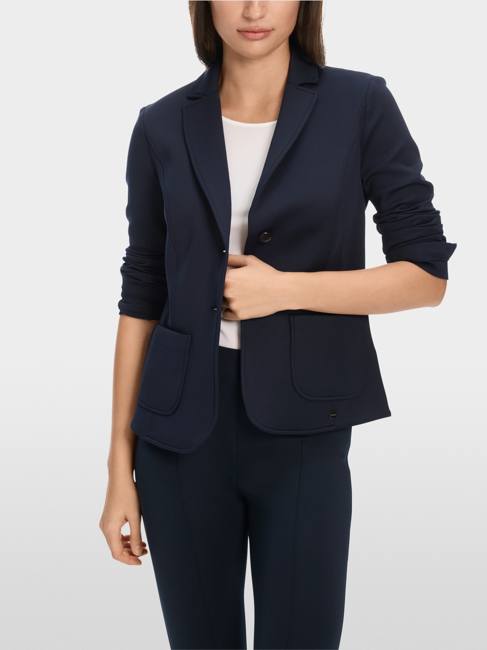 Blazer with patch pockets | marc-cain.com/en
