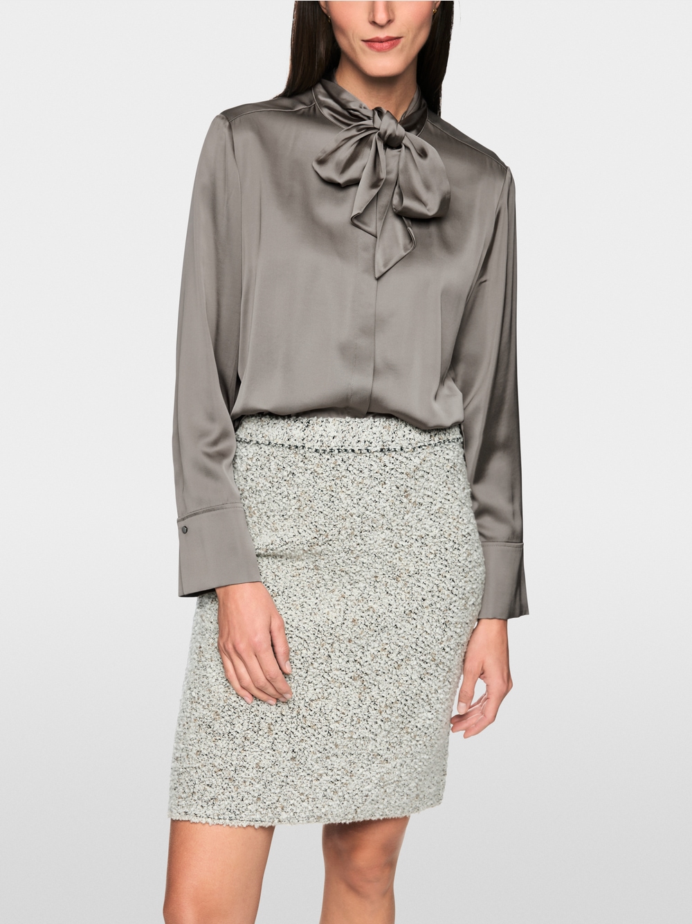 Feminine blouse with bow | marc-cain.com/en