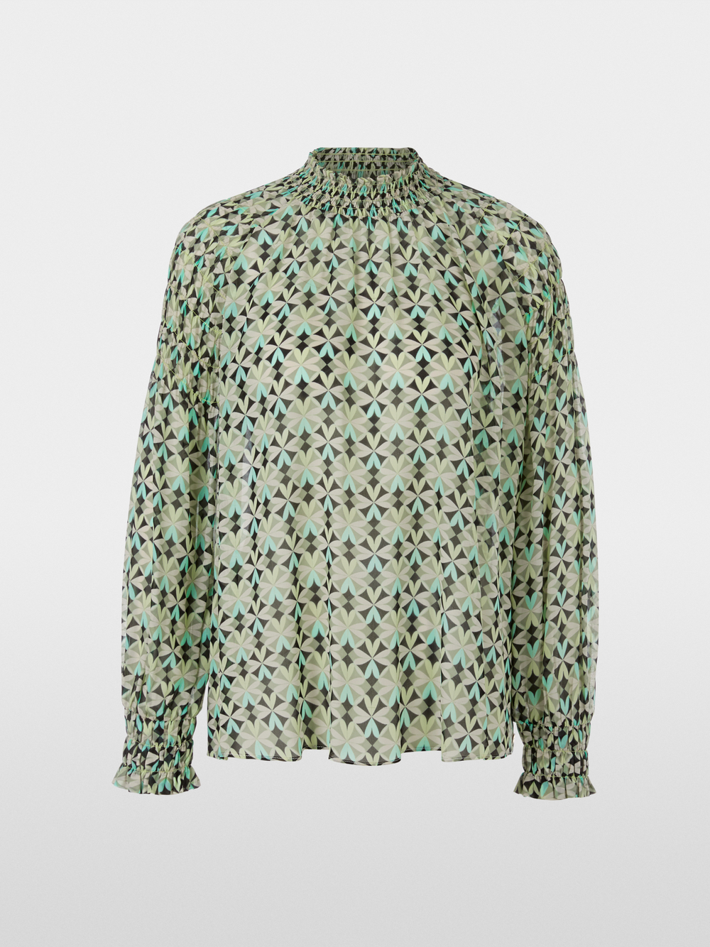 Marc Cain Floral Paper Blouse Cream/Multi