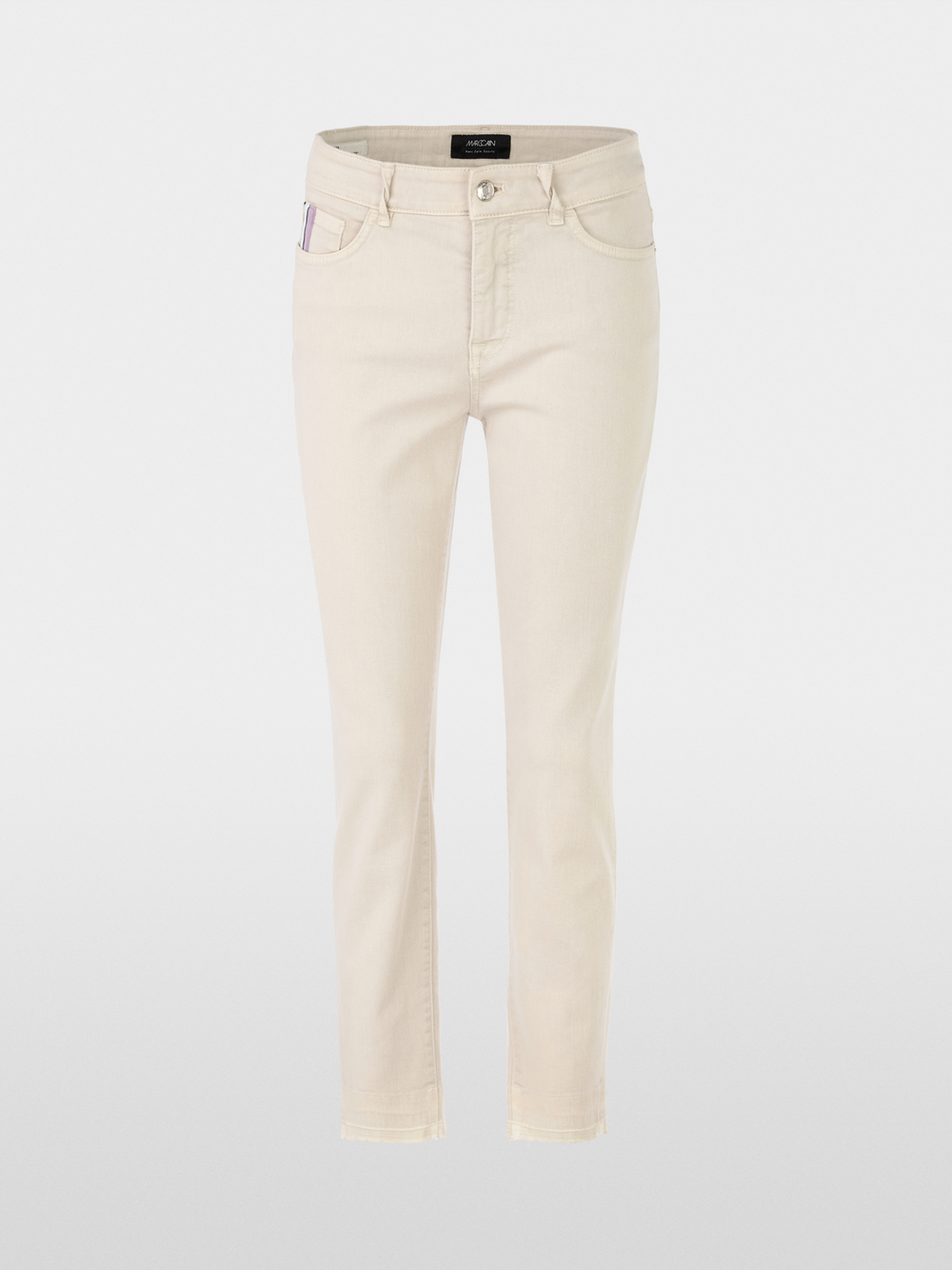 Marc Cain SILEA White Cropped Jeans WP 82.21 D34 COL 100 main image 1
