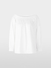 Carmen blouse in stretch cotton