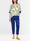Viscose blouse with Mediterranean print