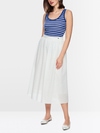 Stretch cotton top with striped pattern