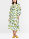 Cotton skirt with lemon print
