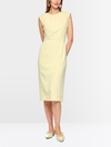 Fitted dress with pleated detail