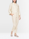 Veste courte en lin et viscose