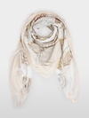 Large scarf with shell print