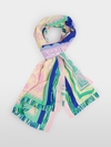 Printed silk scarf