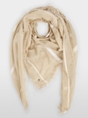 Cotton scarf with fringes