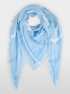 Cotton scarf with fringes