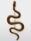 Broche serpent dorée