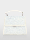 Mini handbag with opal crystals