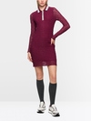Polo dress with mesh look