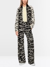 Blouson jacket with animal print