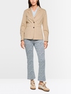 Lightweight blazer with elastic waist