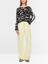 Long-sleeved shirt with animal print