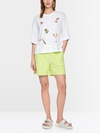 Shirt with 3/4 sleeves and patches