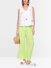 Loose top with embroidered patches