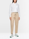 FAQUS paperbag trousers with high waist