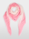 Square scarf with silk content