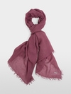Scarf with crinkle effect