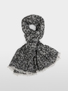 Scarf with leopard print