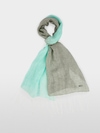 Two-tone linen scarf