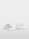 Strappy mules with hotfix stones