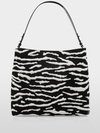 Shoulder bag with animal print