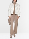 Quilted jacket with synthetic down