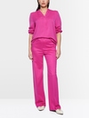 Loose-fitting blouse with V-neck