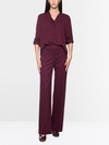 Loose-fitting blouse with V-neck