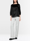Silk blouse with 3/4 sleeves
