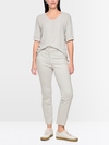 Materials mix blouse-style shirt