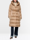 Long down coat with hood