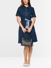 Short denim dress
