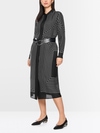 Midi dress with graphic pattern
