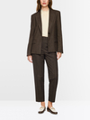 Blazer with herringbone pattern