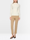 Slim-fit jumper with stand-up collar