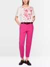 T-shirt with leopard print