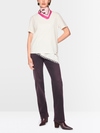 T-shirt with leopard print on the back