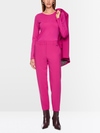 Shirt with silk neck trim