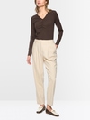 Refined long-sleeved stretch top