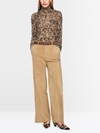 Shirt with velvet flocking