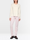 Shirt with pleated flounce detail