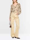 Floral blouse with flounces